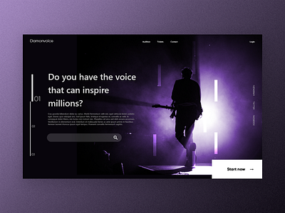 Music event website app graphic design landingpage minimal music ui user experience user interface userinterface webapp website website design