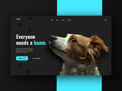 Pet adoption website adoption animal dailyui designer dog minimal pet pet care pets ui ui design uidesign uiux usrinterface website wild