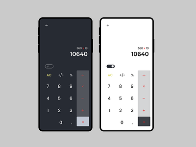 Daily UI 004 - Calculator calculator calculator app dailyui inspiration interface minimal modern ui uidesign user userinterface