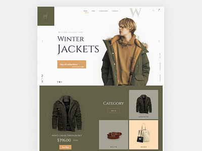 Apparel ecommerce website design