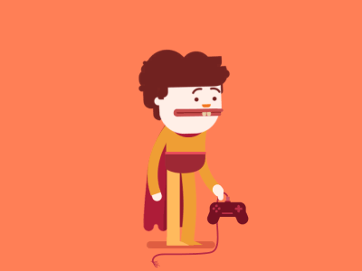 Hunger Games! animation character child dribbble fun game hero joystick kid loop play playstation
