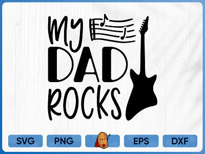 Vinyl Design / T-shirt Design / My Dad Rocks / Father T-shirt