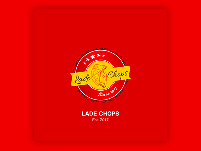 Lade Chops brand identity branding design illustration logo