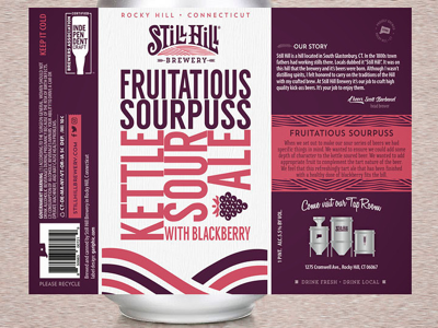 Fruitatious Sourpuss beer can gariphic