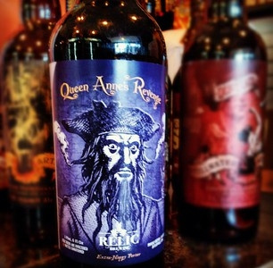 Queen Anne Relic Photo beer blue design package pirate