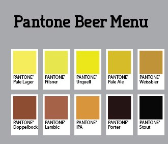 Beer Menu beer color swatch