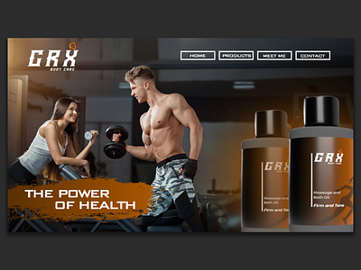 Fitness Concept Website 3drender care creative design fitness graphic landingpage products render webdesign website wow