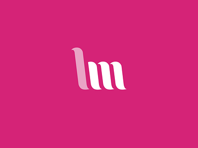 LM Monogram brand branding lm logo monogram pink vector