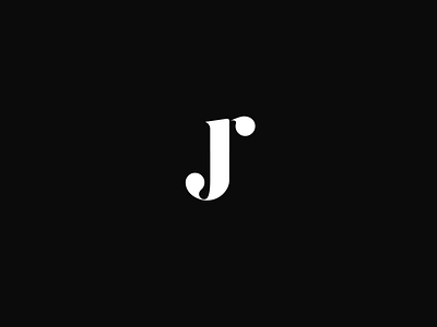 JR monogram black brand branding logo monogram type vector white