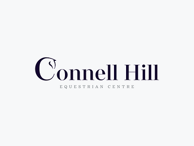 Connell Hill Equestrian Centre brand branding equestrian fonts horse horse riding logo type typogaphy