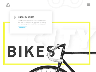 City Bikes bicycle bike black chain city cycle frame logo shadow wheels white yellow