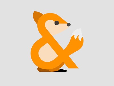 Ampersand-imal (Red Fox) design drawing art illustration design illustration animal illustration foxes street urban creature animal red orange red fox fox ampersand