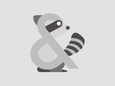 Ampersand-imal (Raccoon) art drawing creature toronto animal animal illustration illustration art illustration greyscale greys grey raccoon ampersand