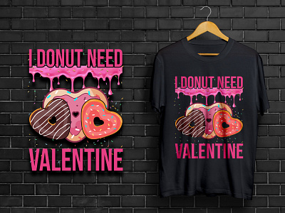 Anti Valentine Donut Lover T shirt Design donut donut day donut lover donut t shirt donut valentine merch by amazon merch by amazon shirts merch design merchandise merchandise design t shirt t shirt design teespring tshirt tshirt art tshirtdesign