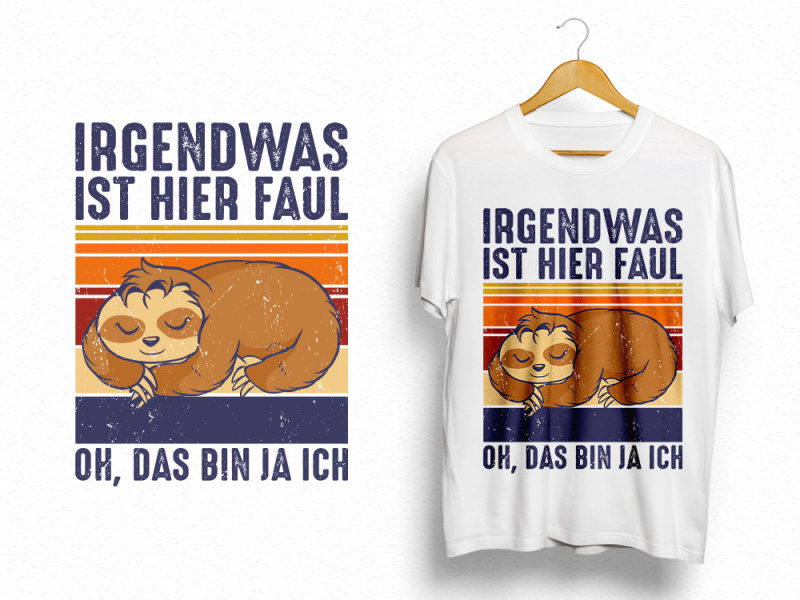 sloth t shirt design