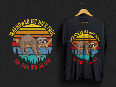 Lazy Sloth T-shirt Design merch merch by amazon merchandise pod design shirt t shirt design t shirt designer t shirts