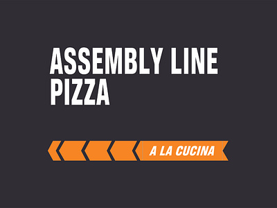 Assembly Line Pizza Logo Design