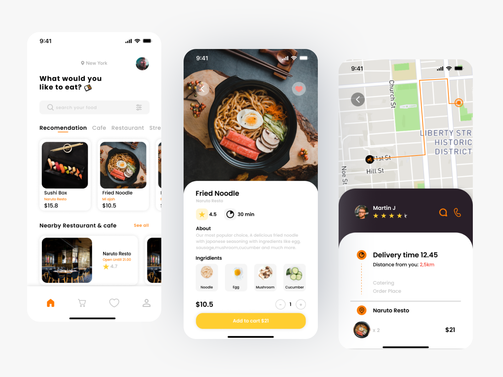 Food Delivery App by Putra Rahmatullah on Dribbble