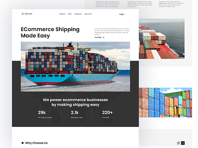 Shipprocket - Redesign Landingpage design dropship ecommerce landingpage redesign shipping ui uidesign ux website