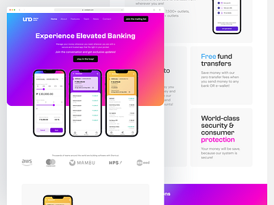 Uno Bank - Website Redesign