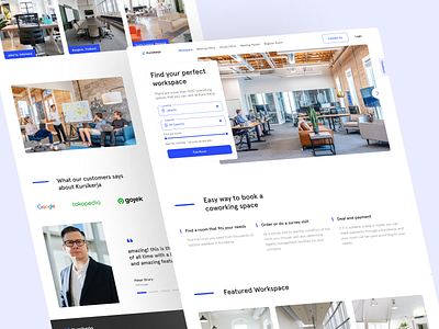 Kursikerja - Workspace landingpage