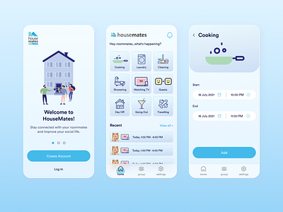Housemates Application UX/UI