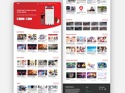 Homepage Website Anime