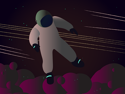 in space illustration