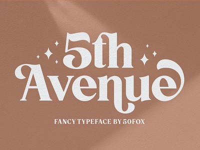 5th Avenue bold font display typography font font family logo fonts typeface