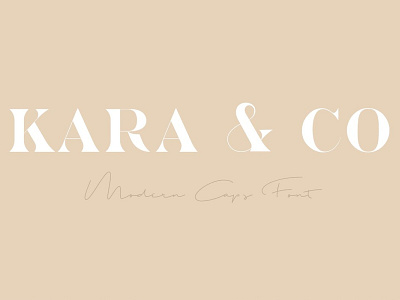 Kara & Co - Fashion Serif Font