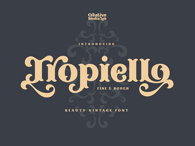 Tropiello bold font display font display typography font font family victorian font