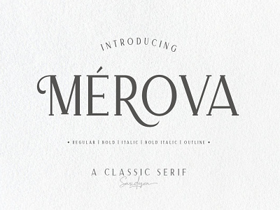 Merova bold font display font display typography elegant font font family