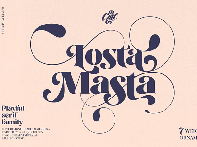 Losta Masta bold font display font display typography font font family logo