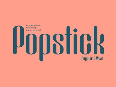 Popstick Font bold font display font display typography font font family rounded font