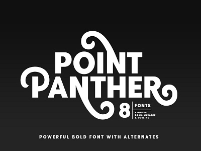 Point Panther bold font display font display typography font font family street poste street poste