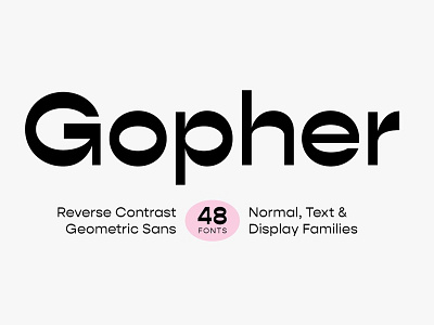 Gopher Complete bold font display display typography font font family typeface