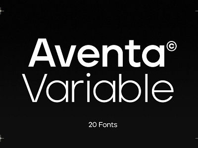 Aventa Geometric Variable beautiful typeface display typography font font family logo fonts typeface