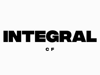 Integral CF bold font display font display typography font family headline typeface