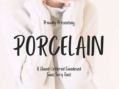 Porcelain Sans Serif bold font display font display typography font font family handwritten typeface