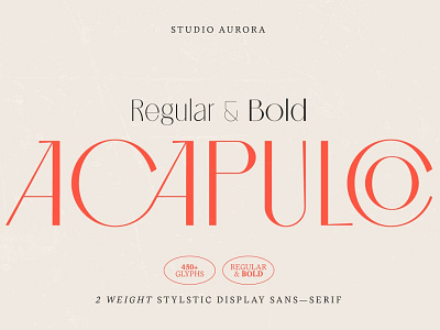 Acapulco Stylish Sophisticated Font