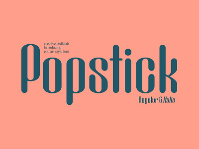 Popstick Font bold font clean display typography font font family typeface