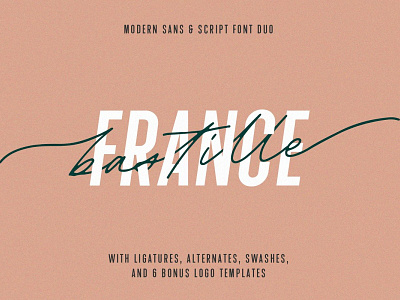 Bastille Modern Font Duo bold font display typography font font family mid century typeface