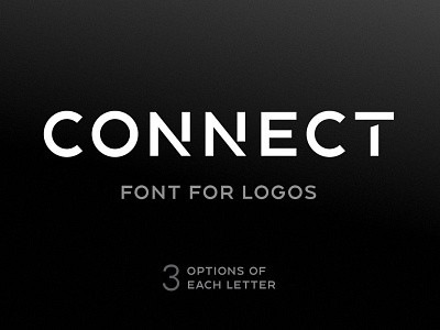Connect bold font display typography font font family logotype