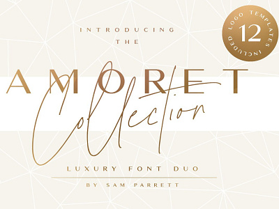 The Amoret Font Duo bold font display typography font font family logo typeface