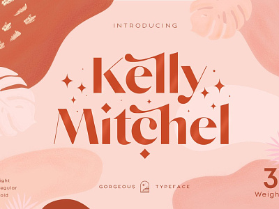 Kelly Mitchel bold font cosmetics display typography font font family typeface