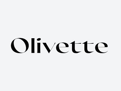 Olivette airy display typography font font family typeface