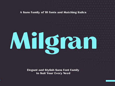 Milgran bold font display font display typography elegant font font font family typeface
