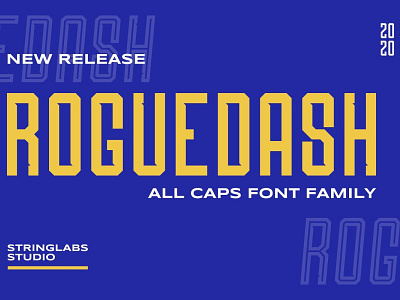 Roguedash bold display font display typography font family