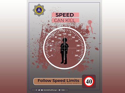 Speed can Kill - Road Safety Poster - Social Media Poster -