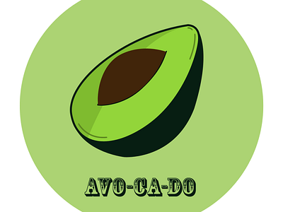 Avo-ca-do design illustration